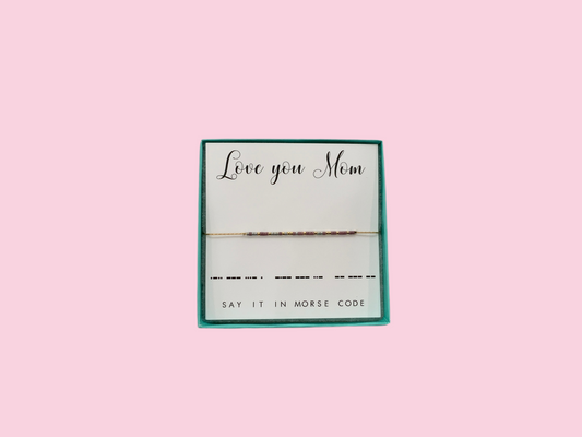 Love You Mom Bracelet - Dot & Dash