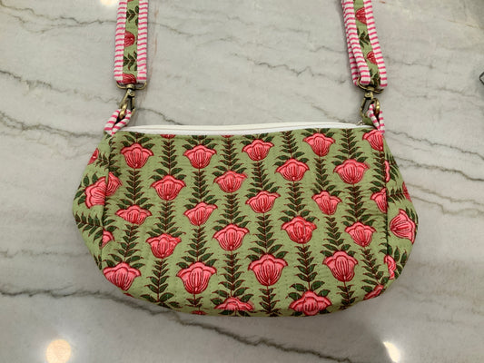 Rose Buds Quilted Purse