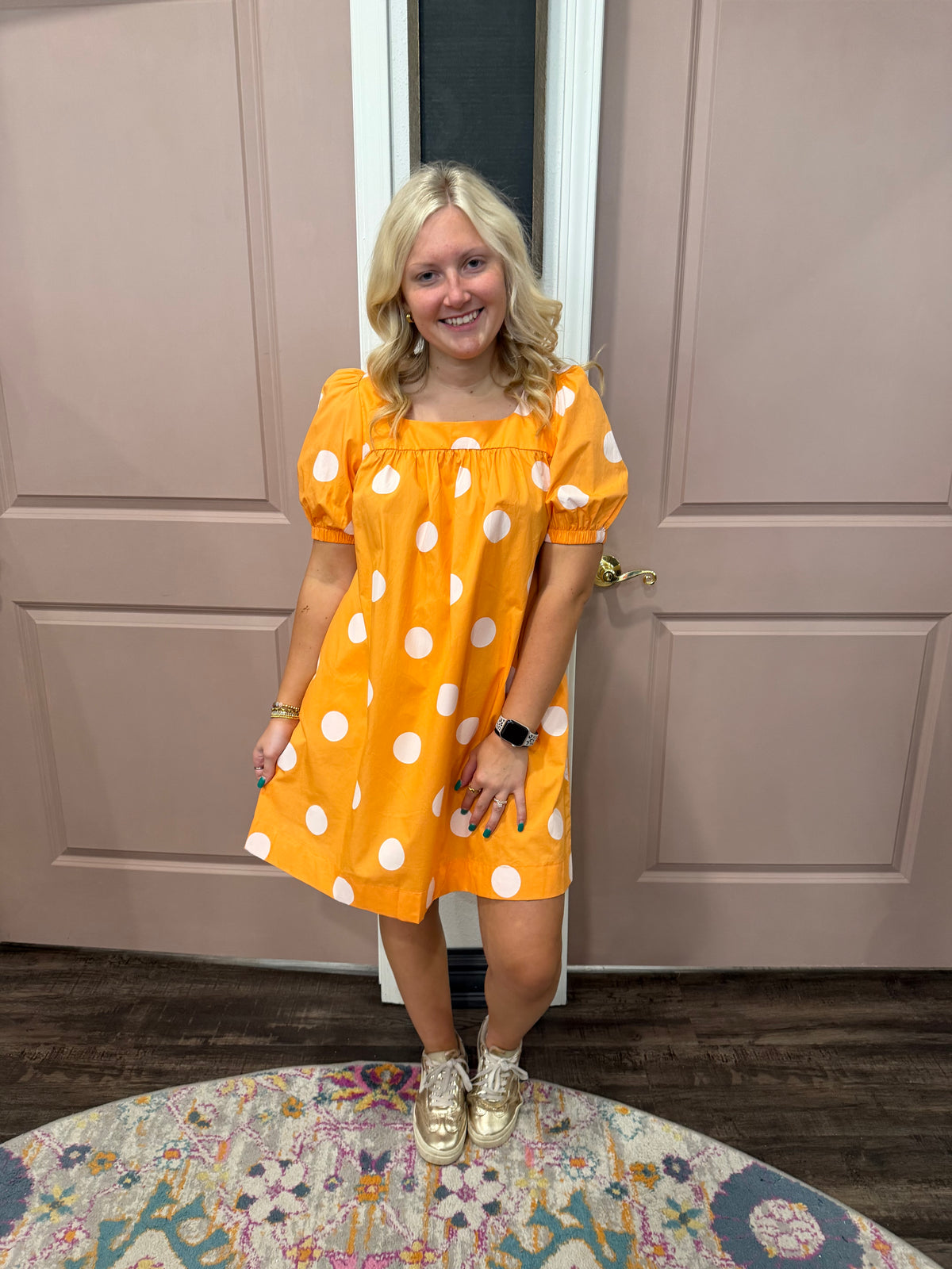 Gameday Polka Dot Dress