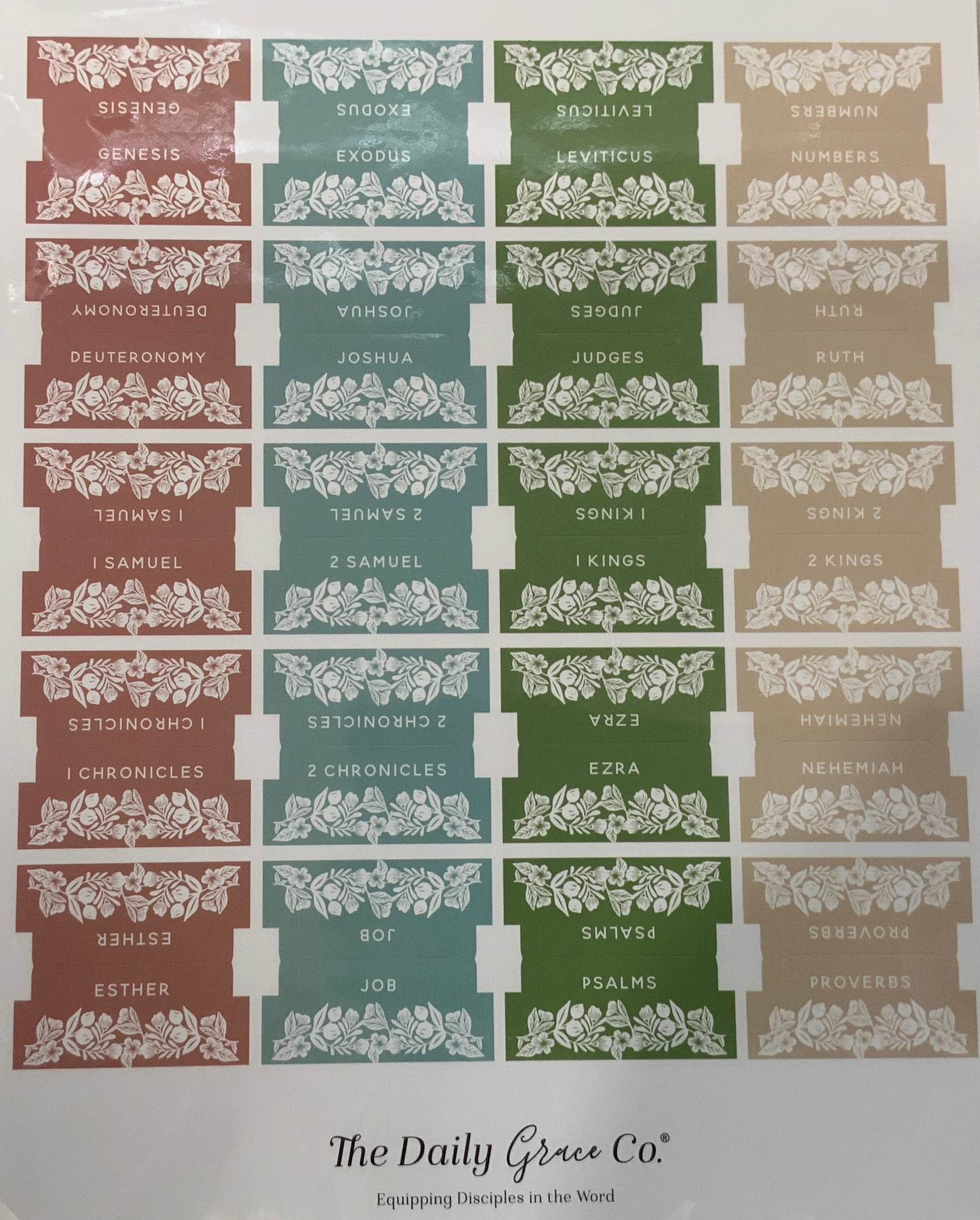 Bible Tabs - White Laurel