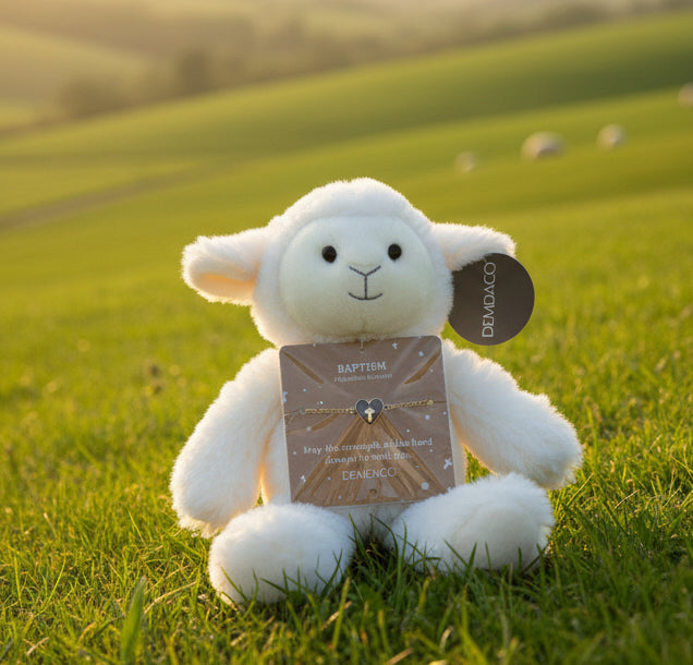 Baptism Lamb & bracelet