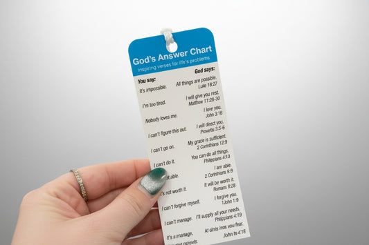 God Answer Chart Bookmark