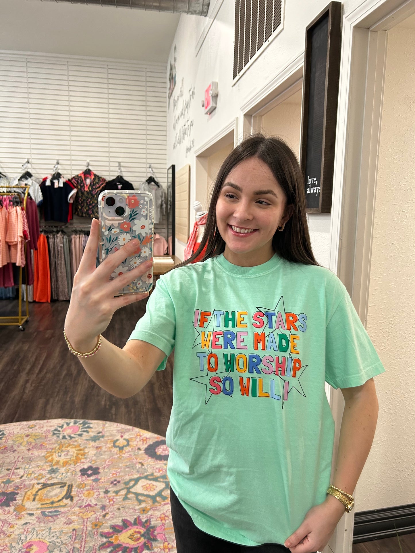 If The Stars Teal Tshirt (117)