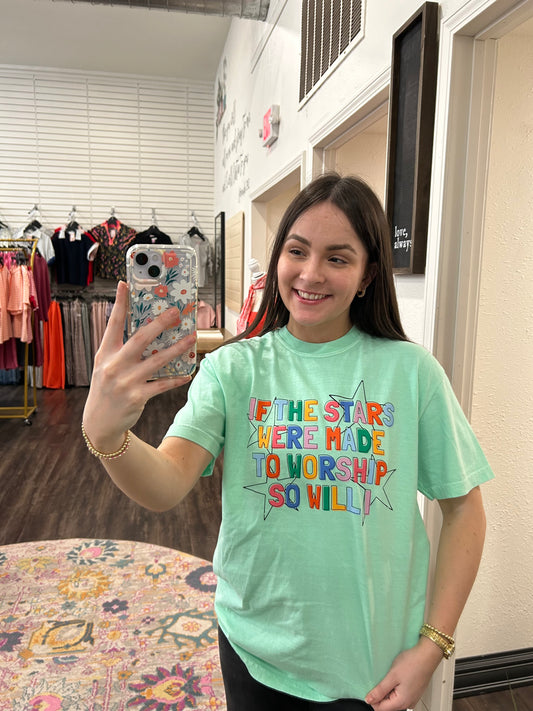 If The Stars Teal Tshirt (117)