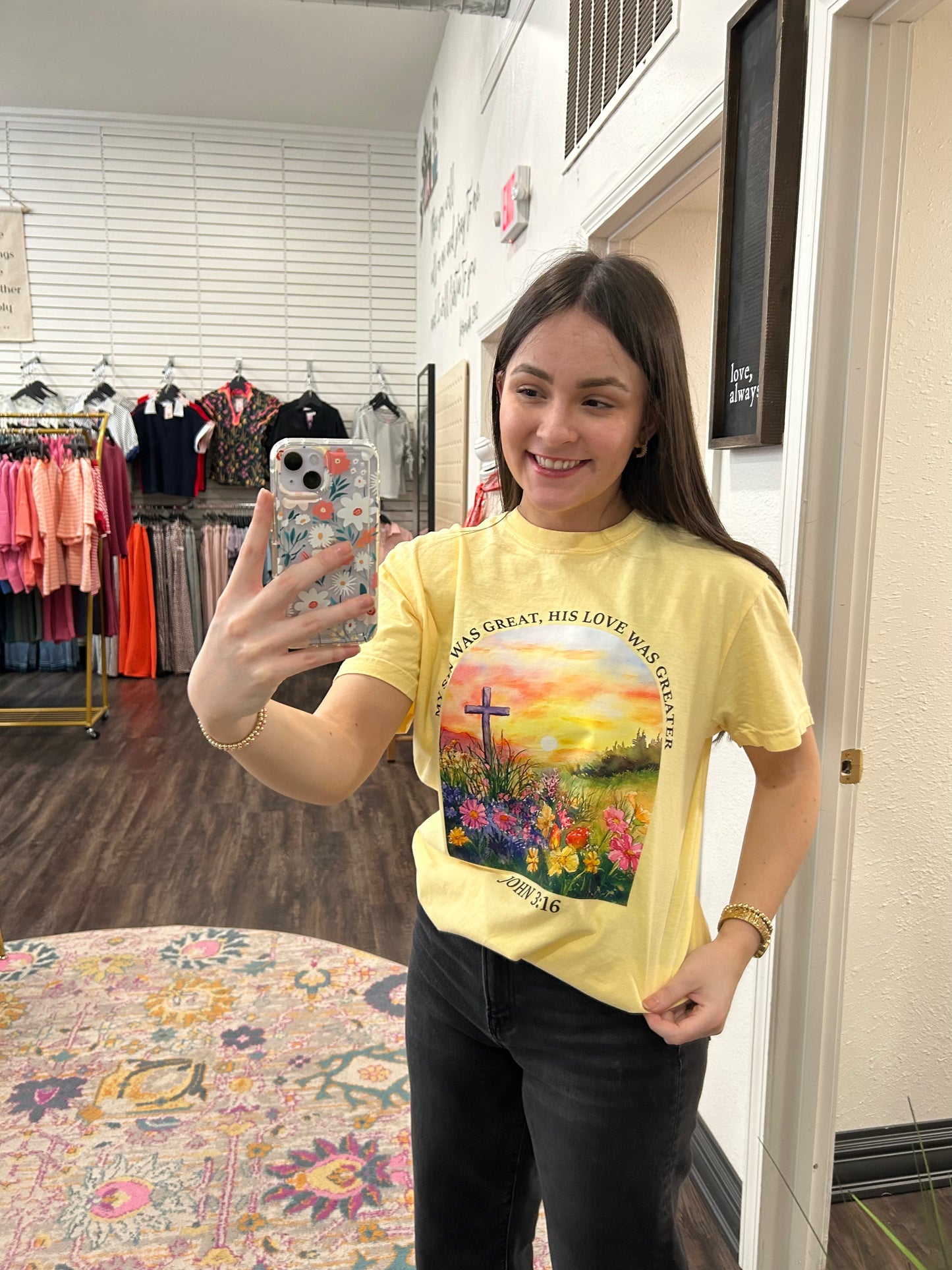Your Love Was Greater Yellow T-Shirt (117)