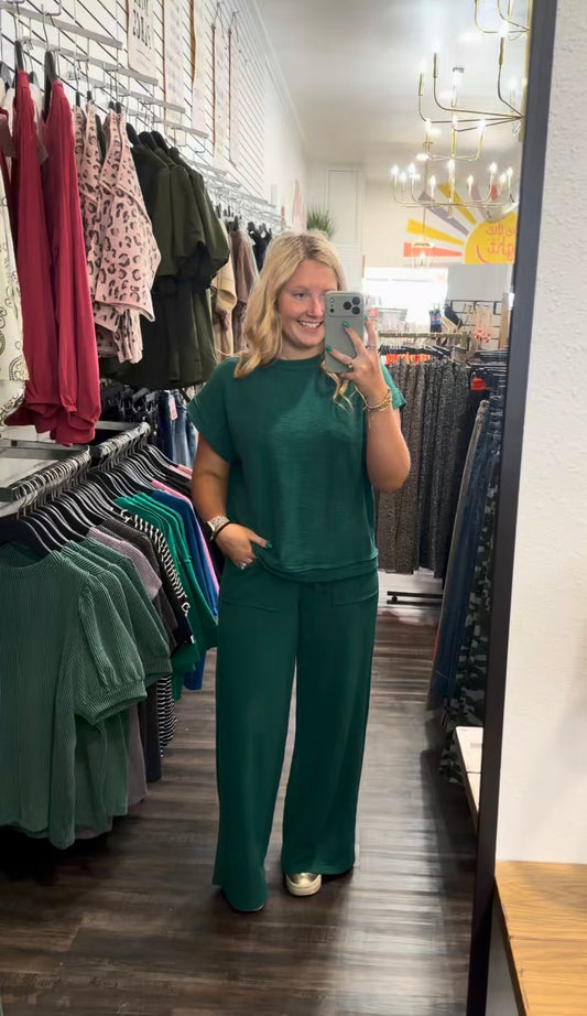 Hunter Green Cozy Set (117)