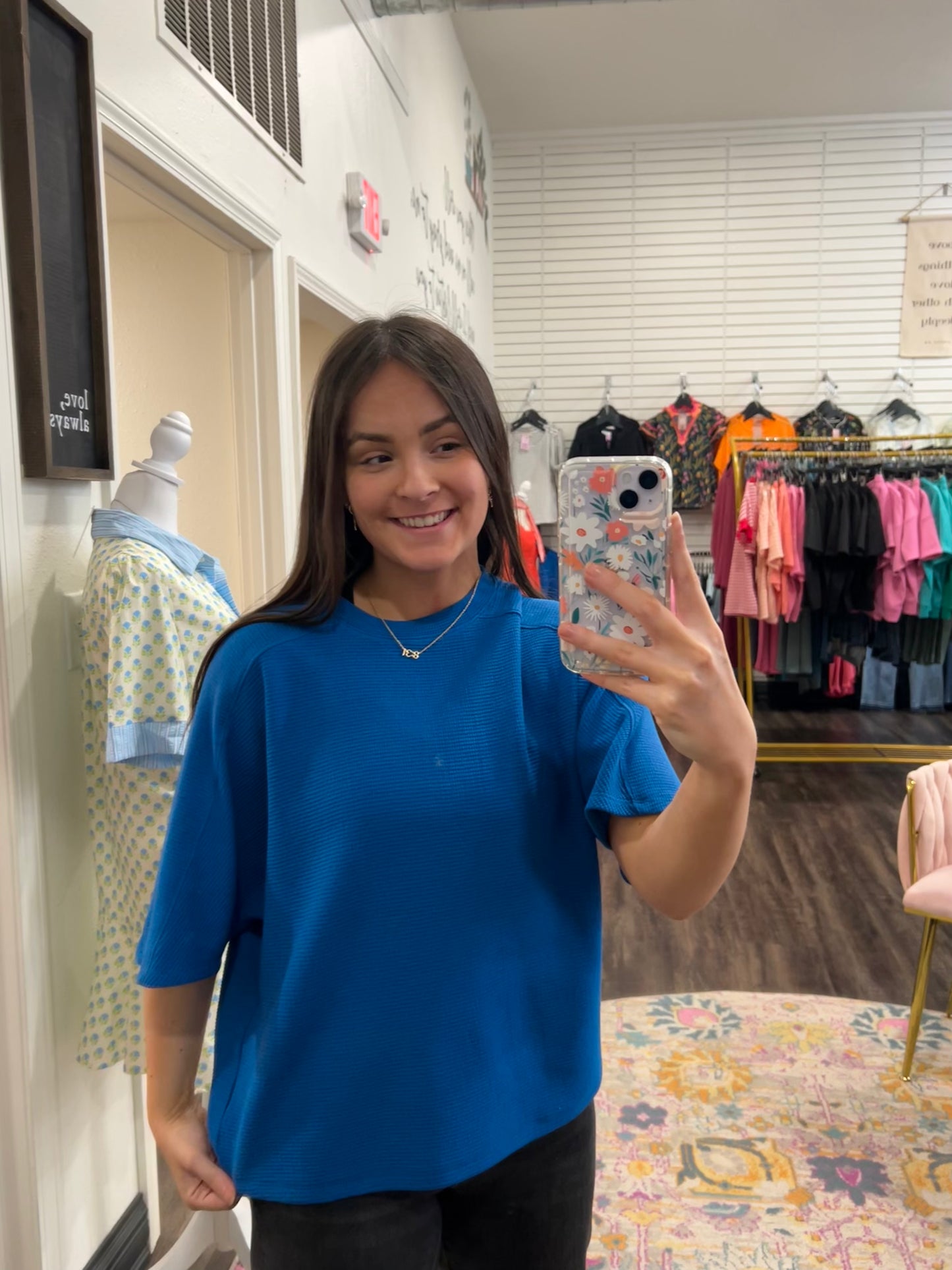 Royal Blue Everyday Knit Top (117)
