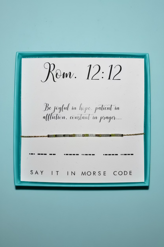 Romans 12:12 Dot & Dash Bracelet