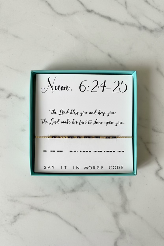 Num 6:24-25 Dot & Dash Bracelet
