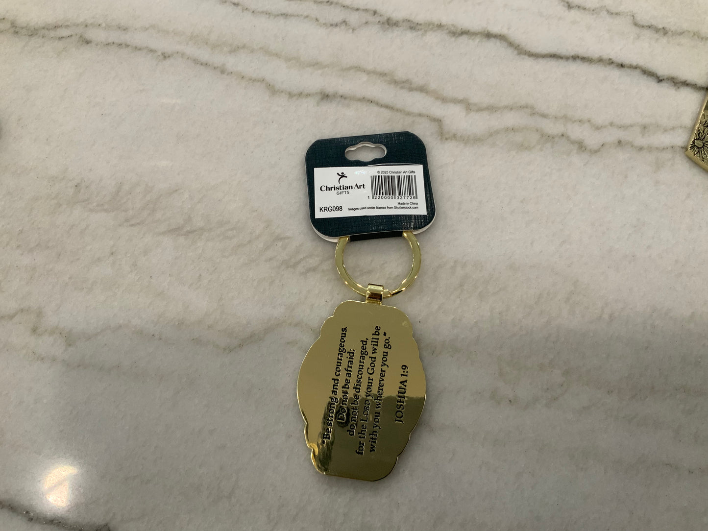 Be Strong and Courageous Keychain