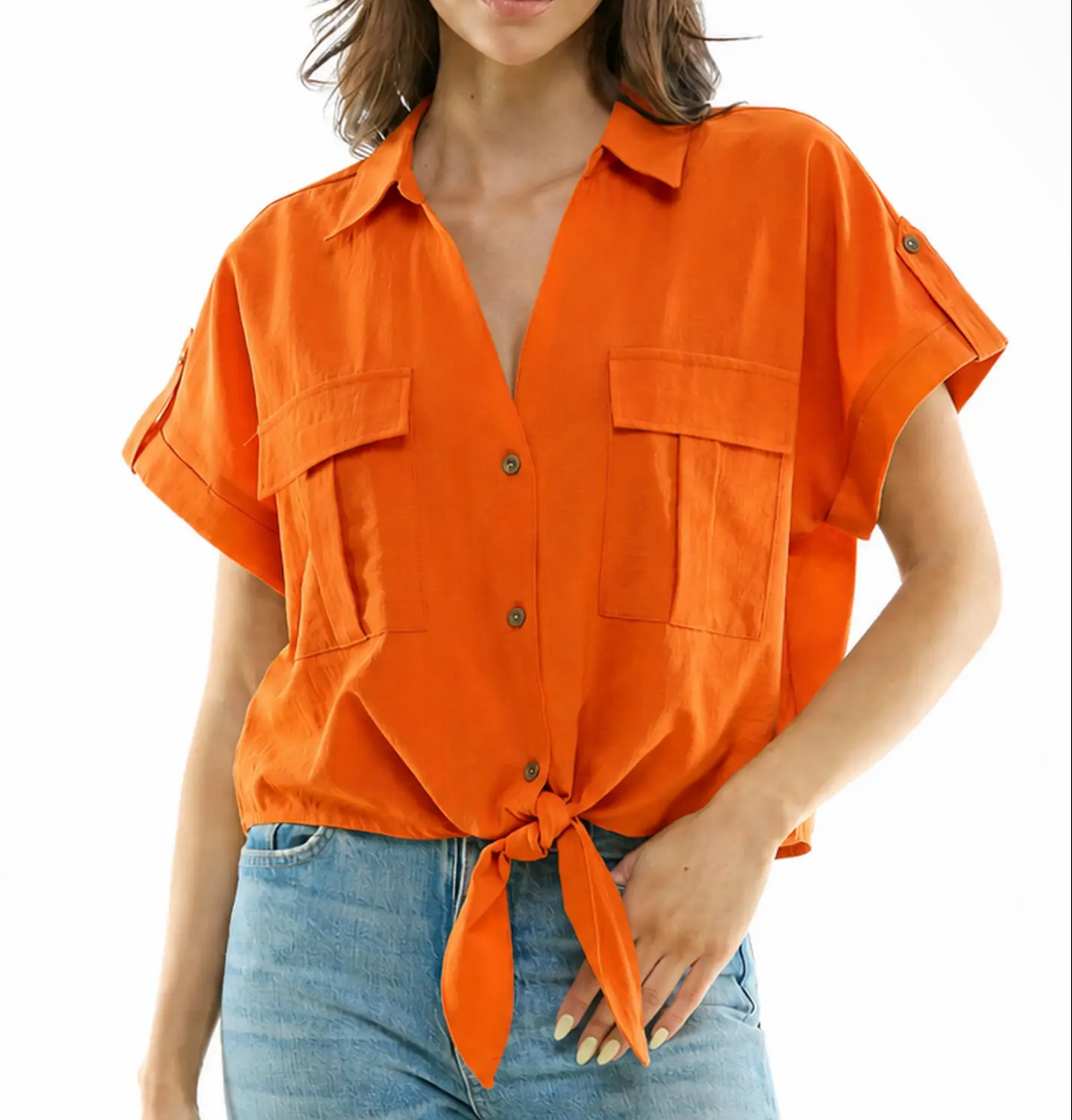 The Orange Rush Blouse (117)