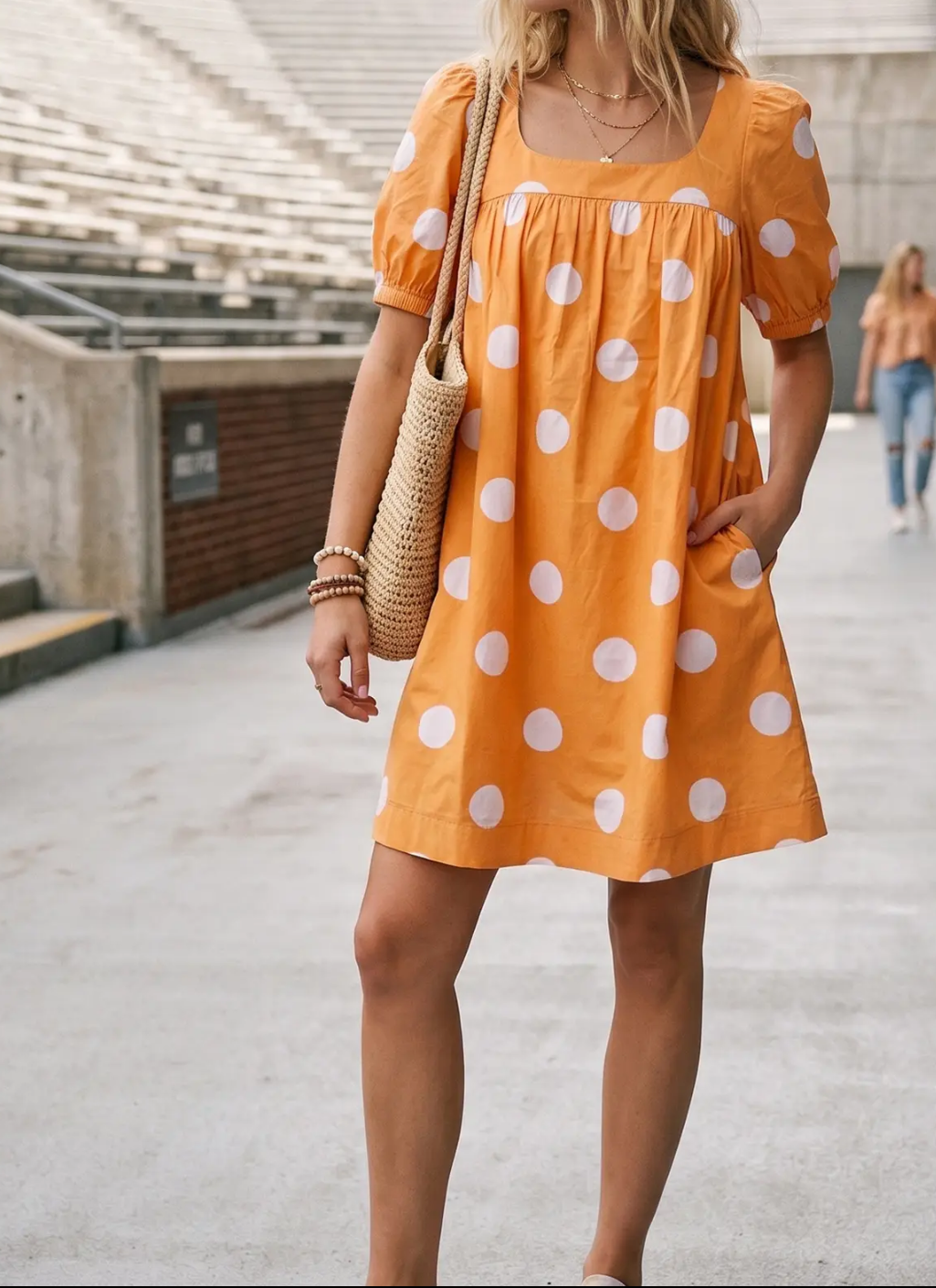 Gameday Polka Dot Dress