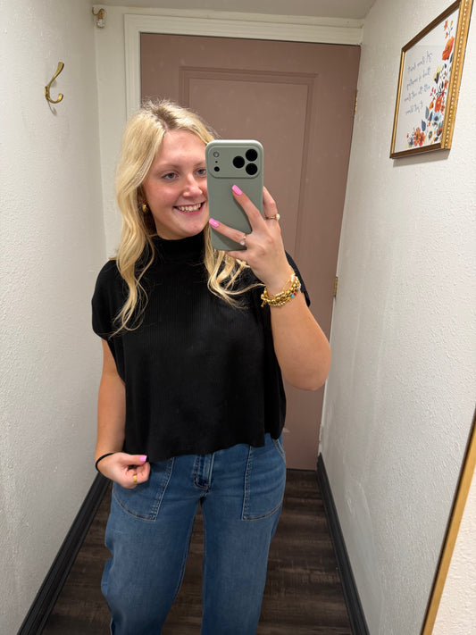 Keep It Cute Black Top
