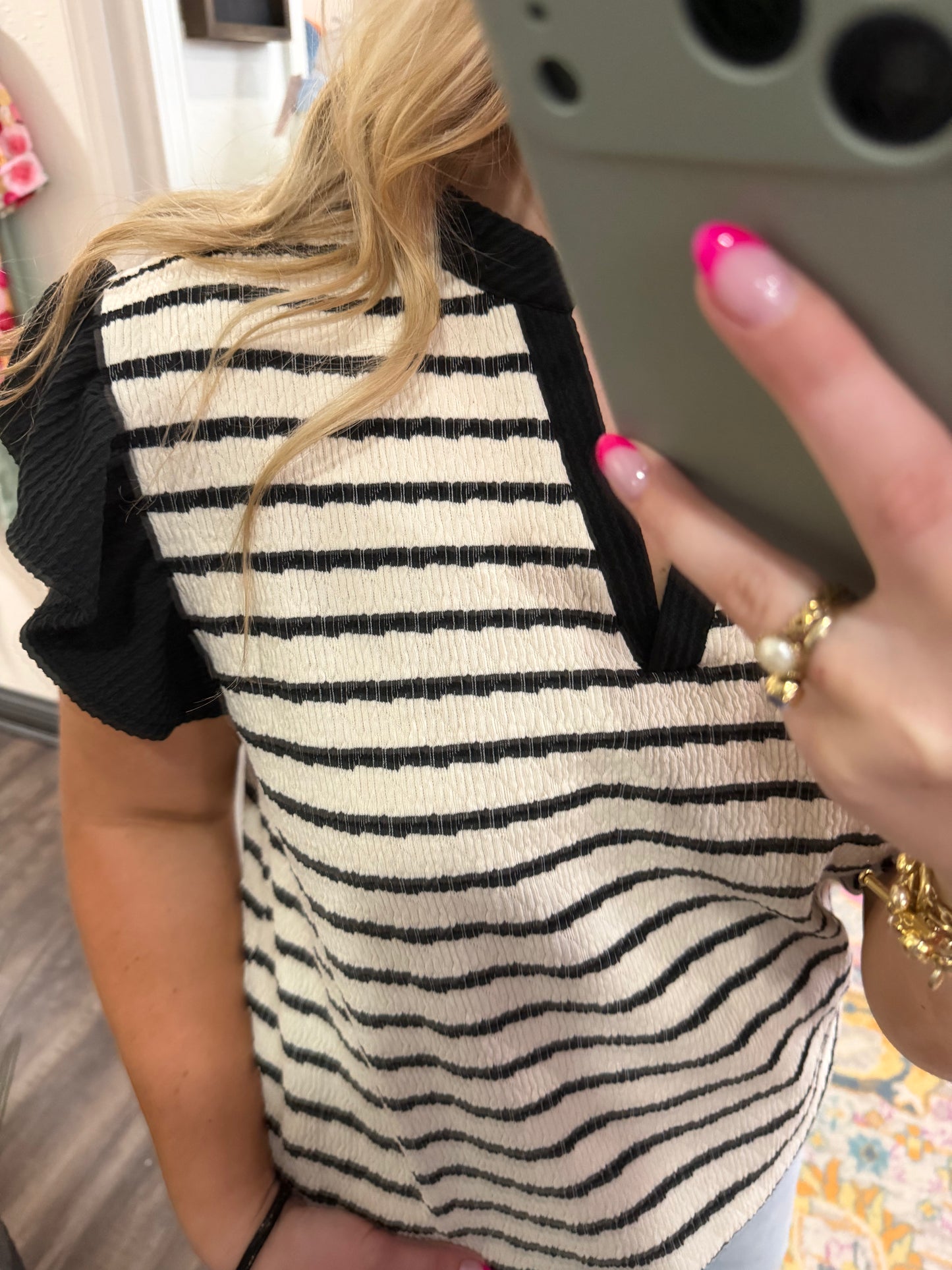 Timeless Stripe Blouse (117)