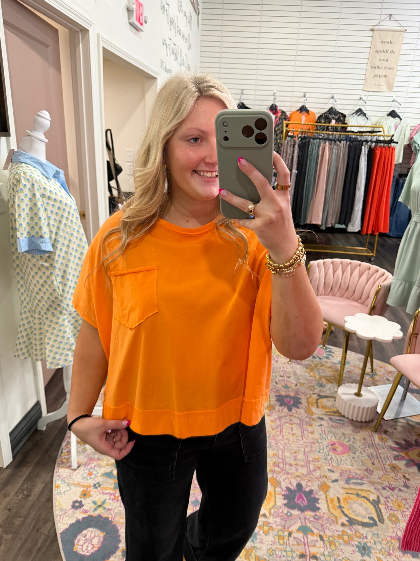 Orange Sunkissed Top (117)