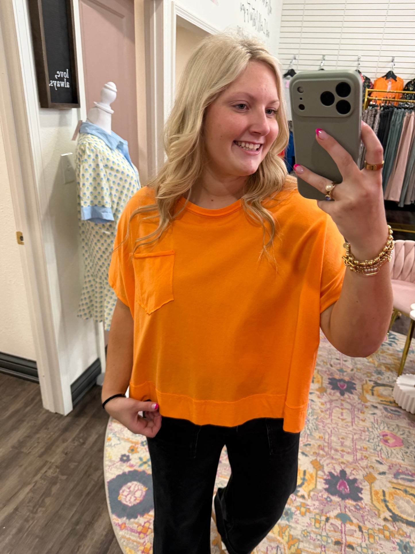 Orange Sunkissed Top (117)