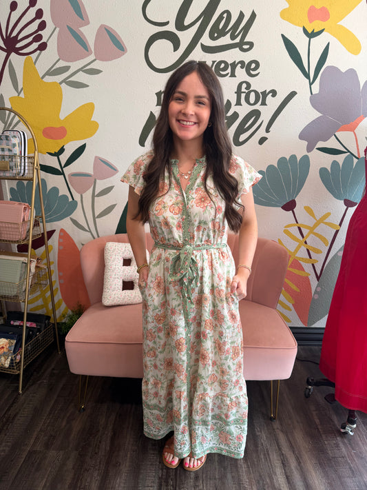 The Savannah Floral Dress (117)