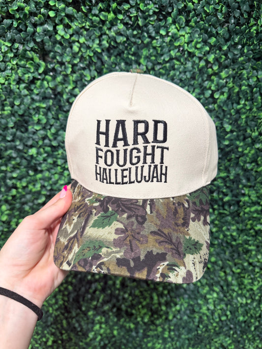 Hard Fought Hallelujah Hat - Camo