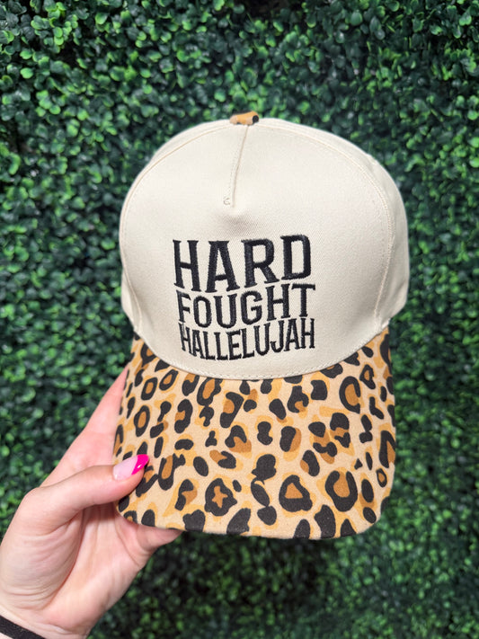 Hard Fought Hallelujah Hat - Leopard
