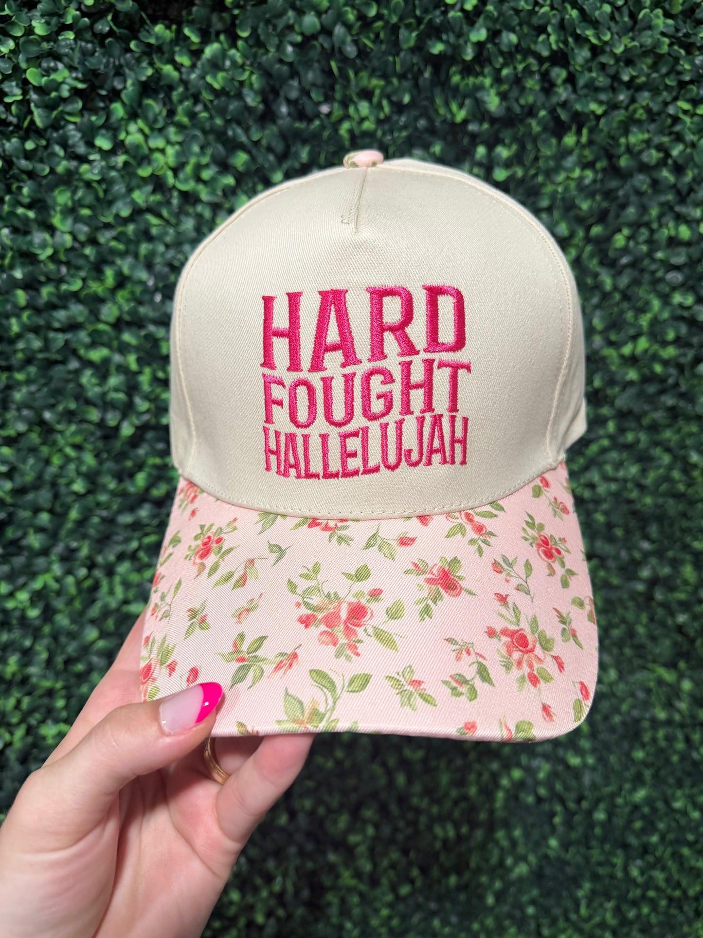 Hard Fought Hallelujah Hat - Floral
