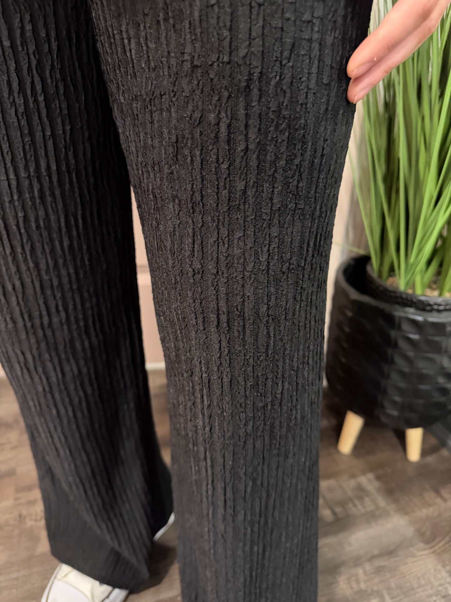 Essential Knit Black Pants (117)