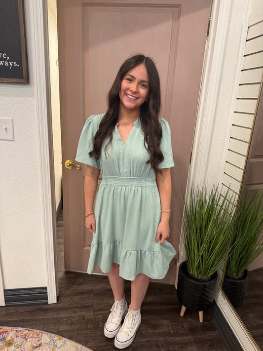 Sage Simple Blessings Dress
