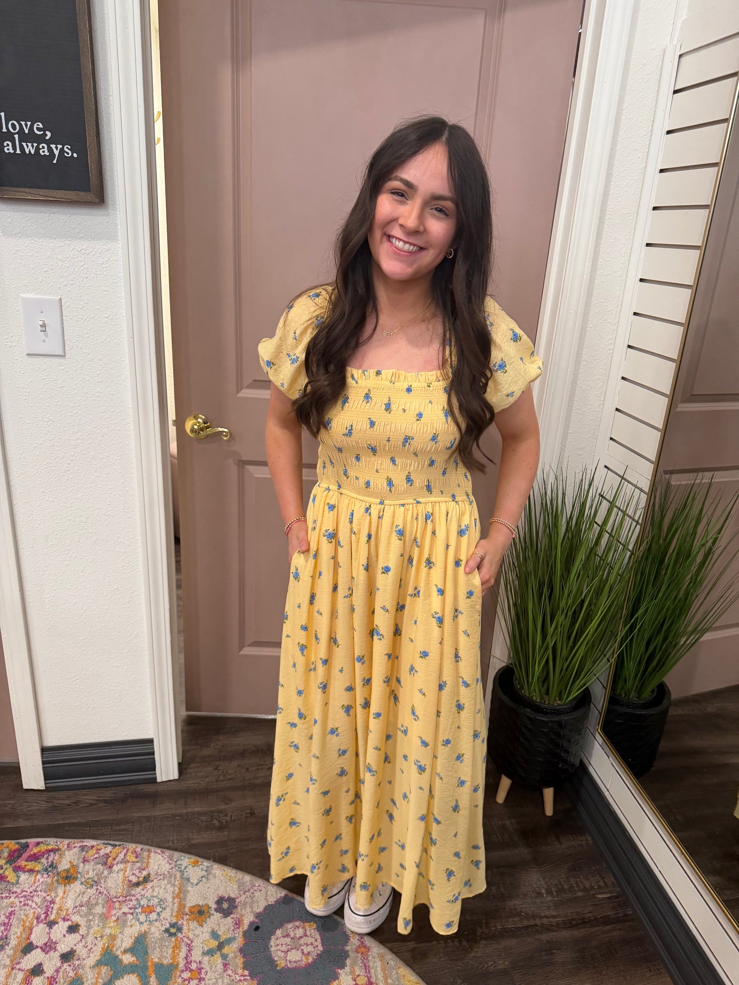 Walking On Sunshine Yellow Dress (117)