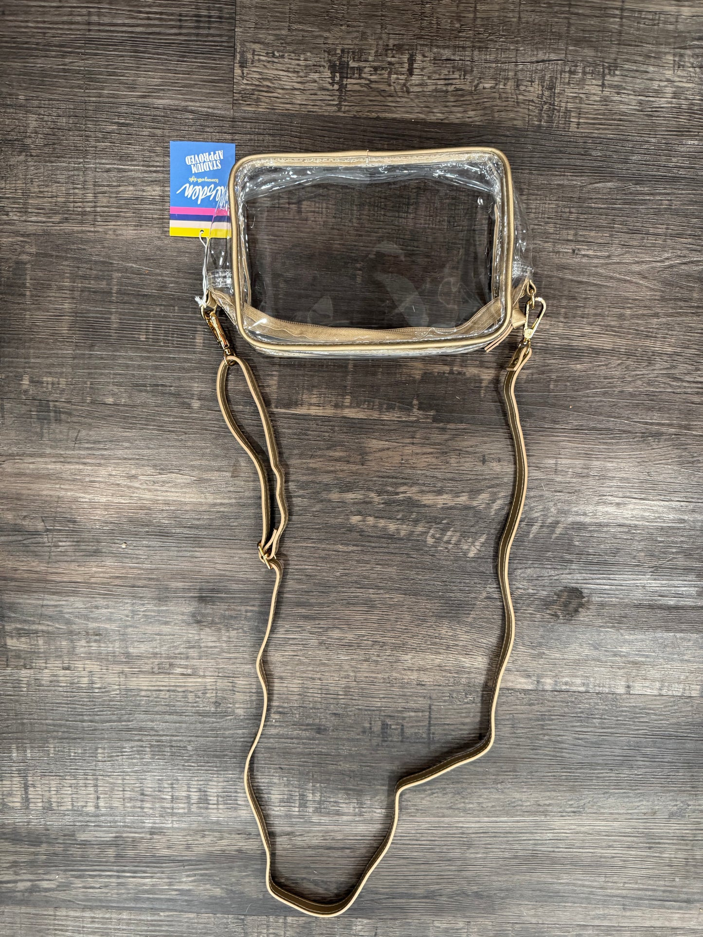 Bridget Clear Purse Gold (117)