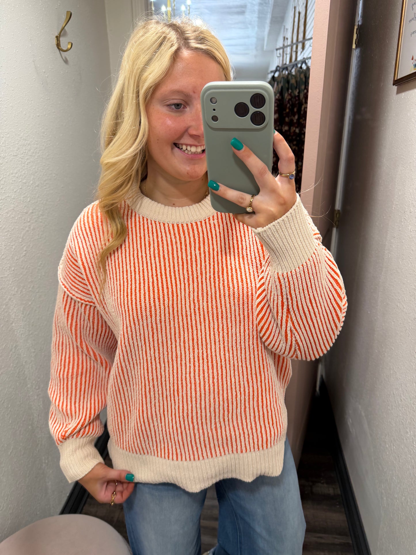 Orange Soft Sweater (117)