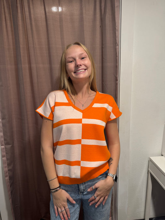 Ready To Go Orange Sweater
