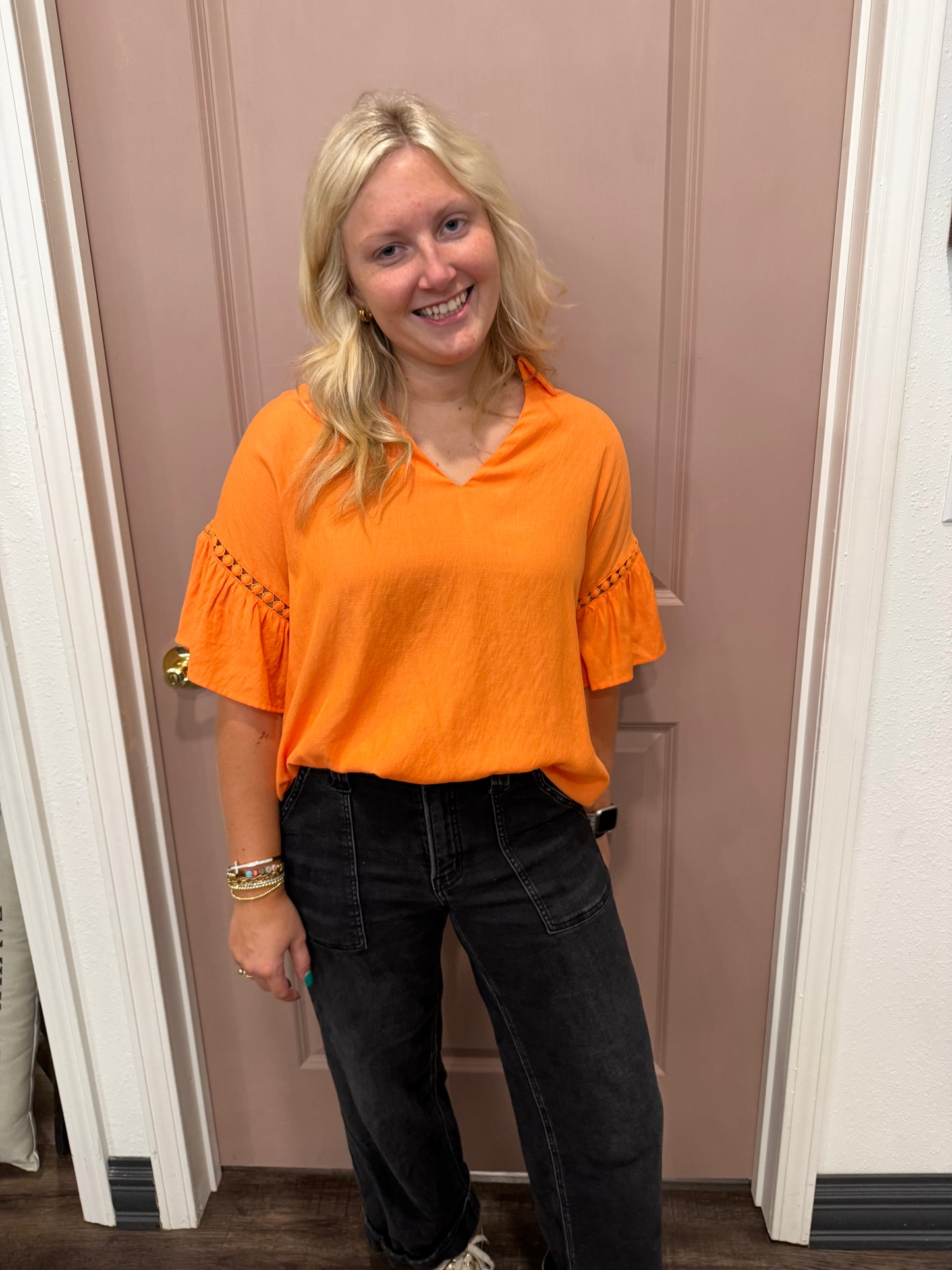 Orange Radiant Joy Blouse