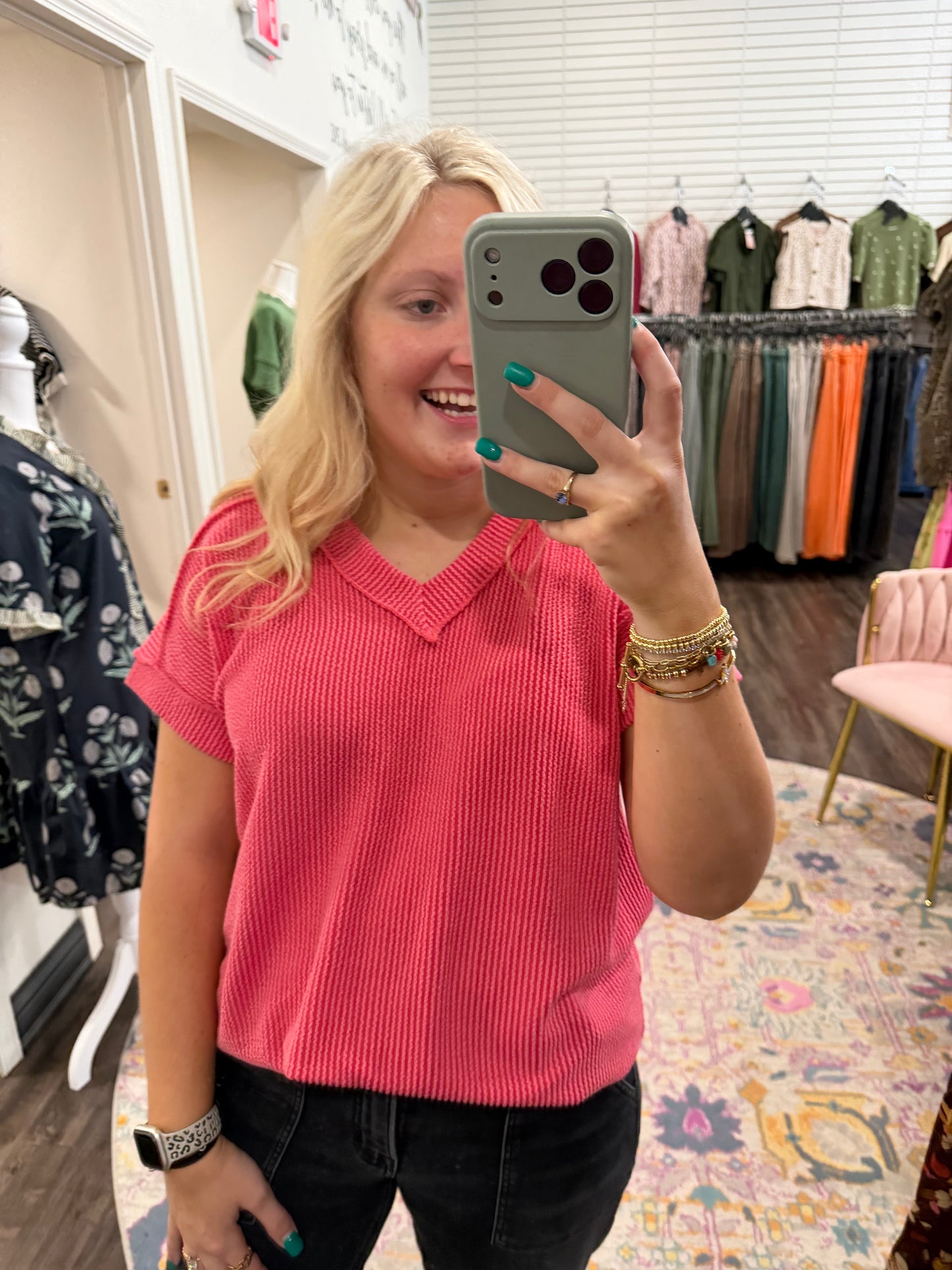 Coral Kindness Top (117)