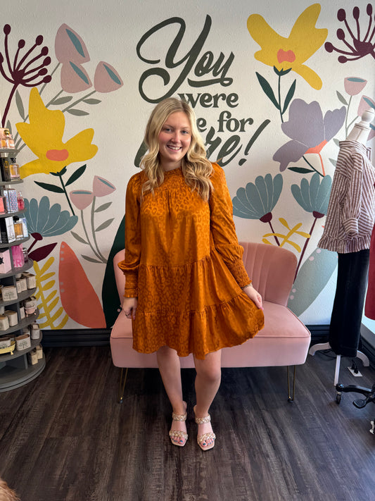 Copper Cheetah Dress (117)