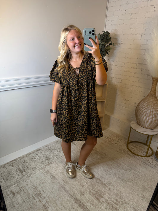 Spot On Cheetah Dress (117)