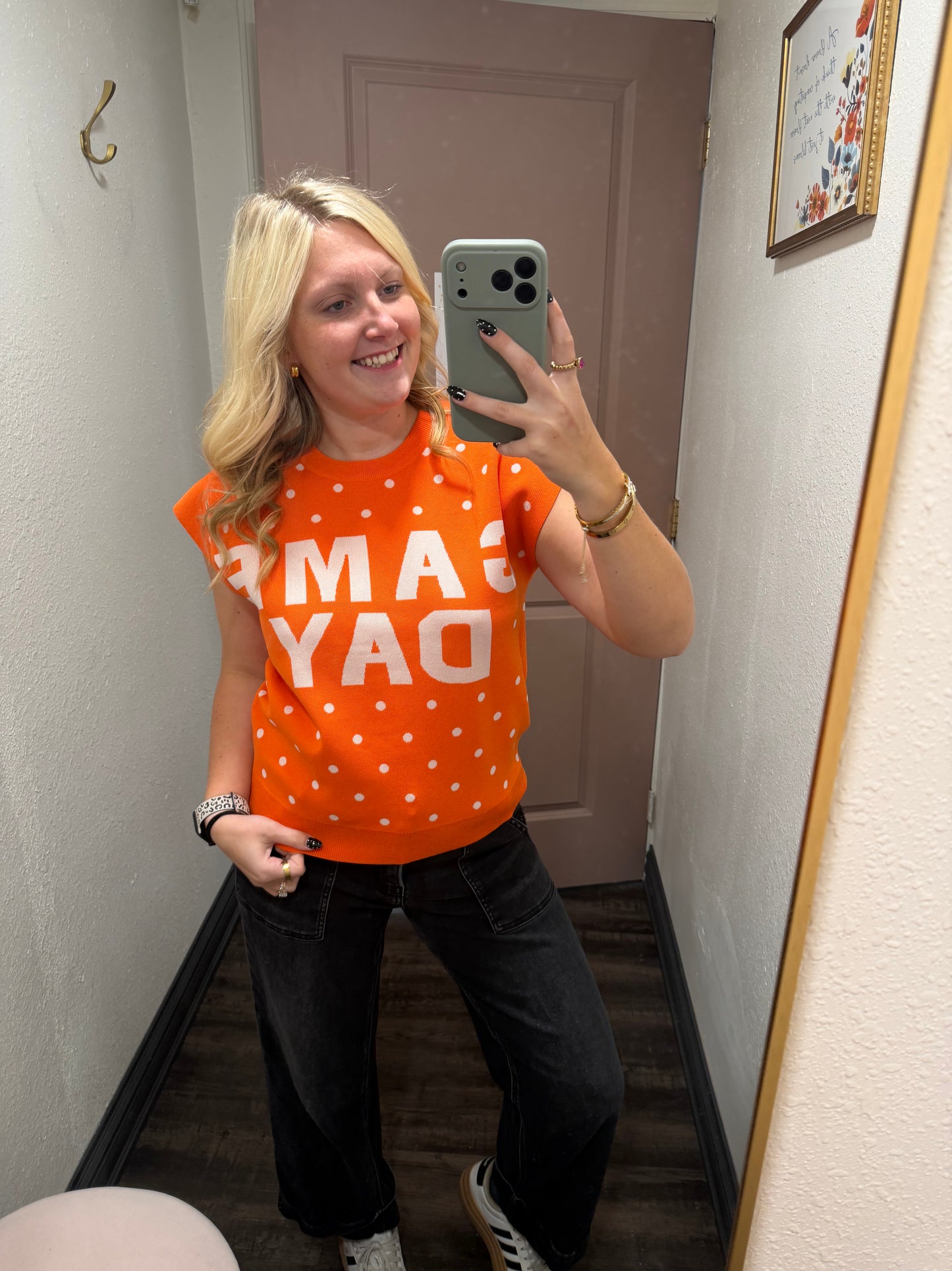 Polka Dot Game day Sweater