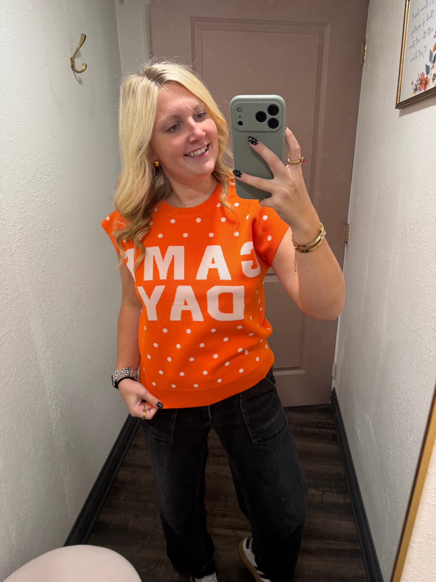 Polka Dot Game day Sweater