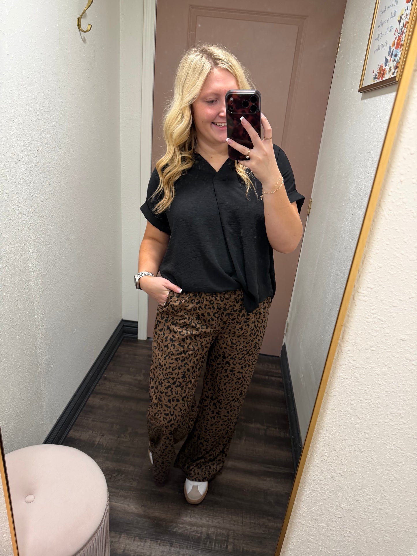 Leopard Print Loose Pants (117)