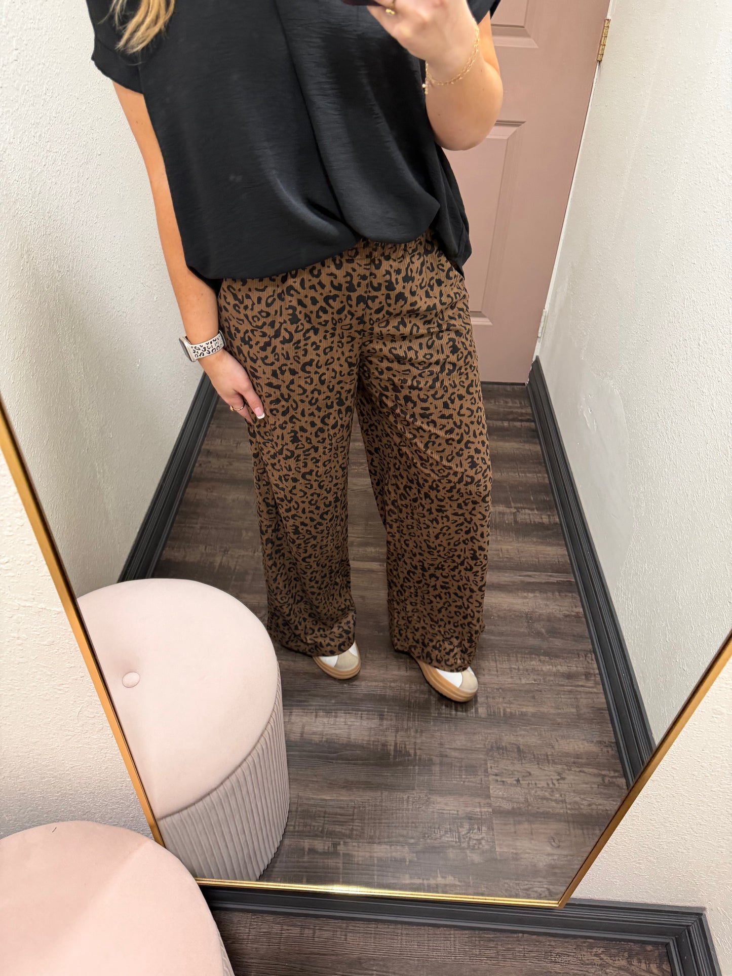 Leopard Print Loose Pants (117)
