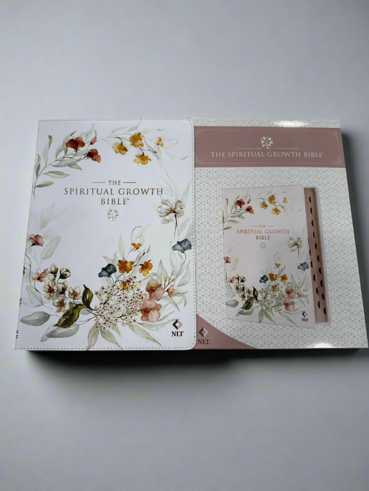 The Spiritual Growth Cream Floral Bible