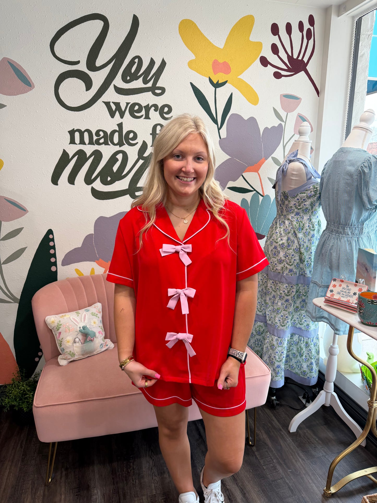 Sweet Dreams Bow PJ Set (117)