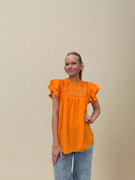 Everyday Orange Blouse