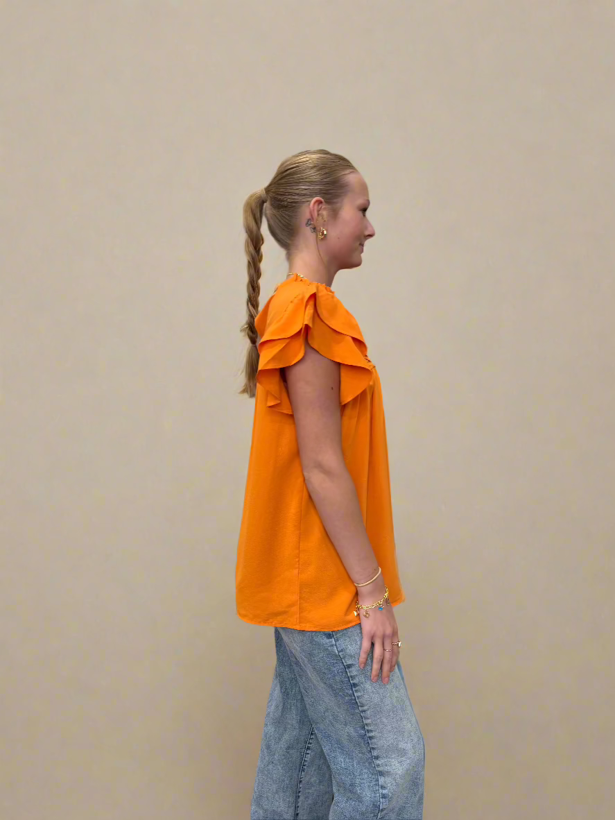 Everyday Orange Blouse