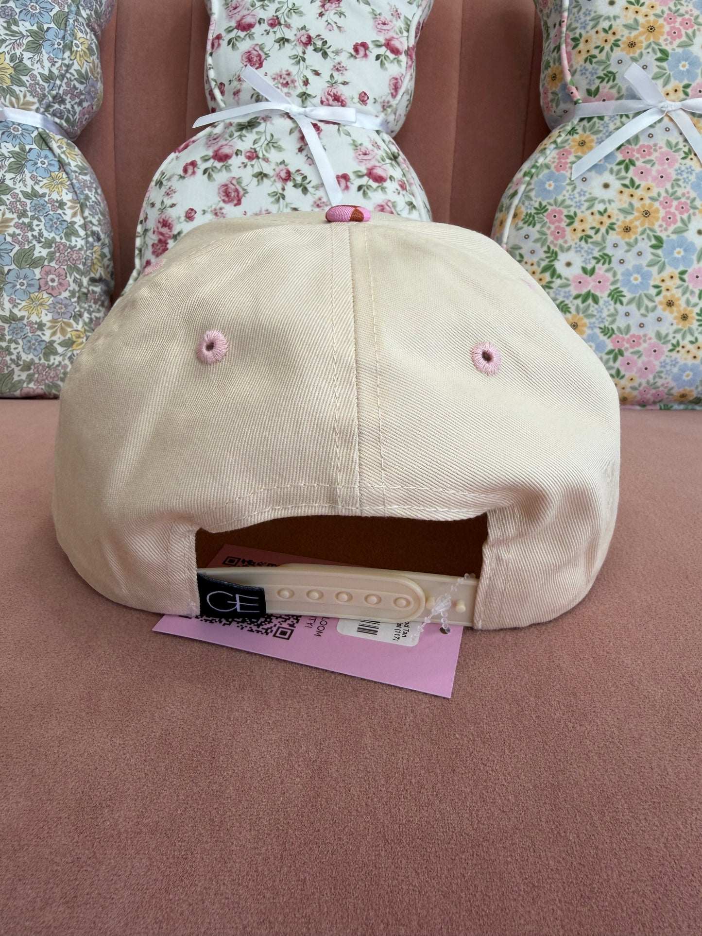 God Is Good Tan Checkered Hat (117)