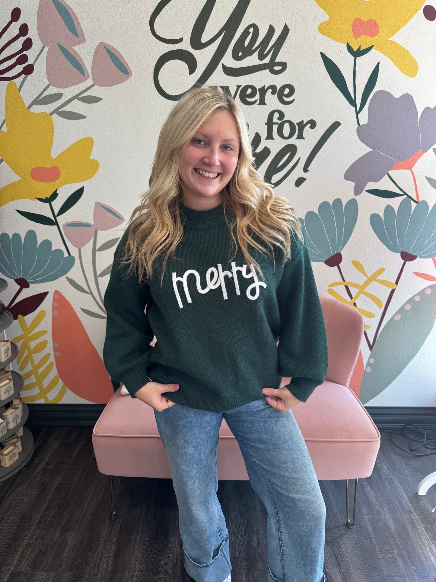Merry Green Sweater