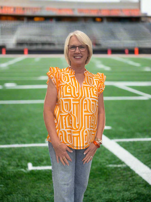 Marley Touchdown Orange Top
