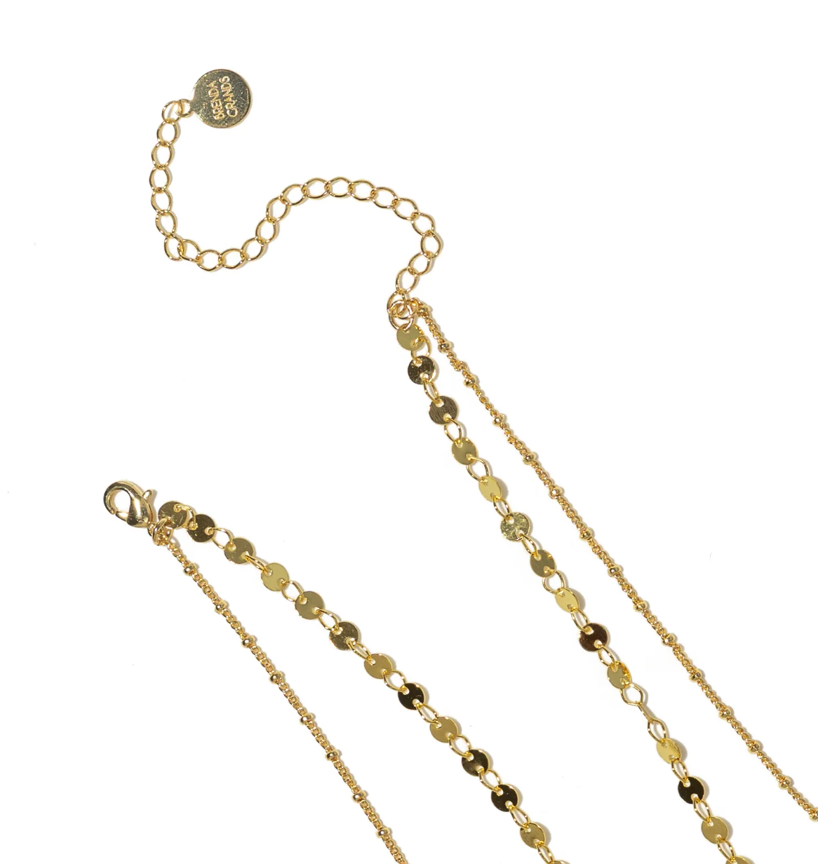 Gold Layered Circle Necklace