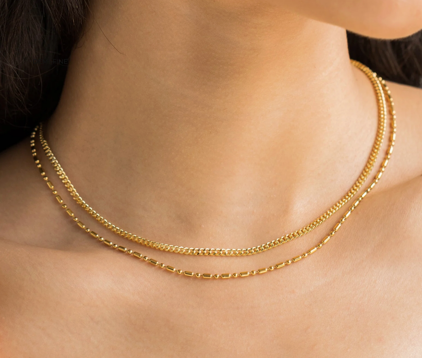 Double Barrel Necklace