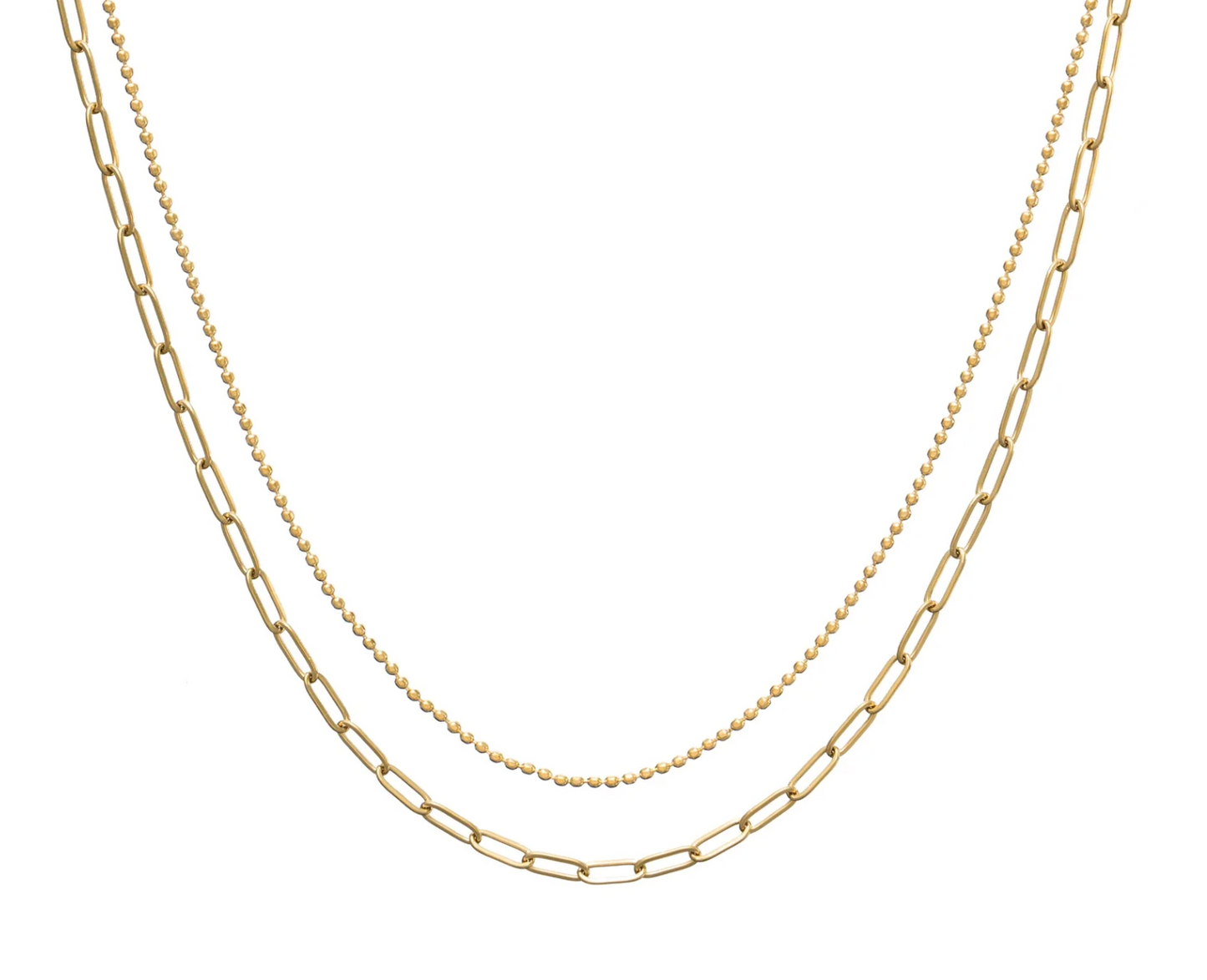 Paperclip Layered Choker
