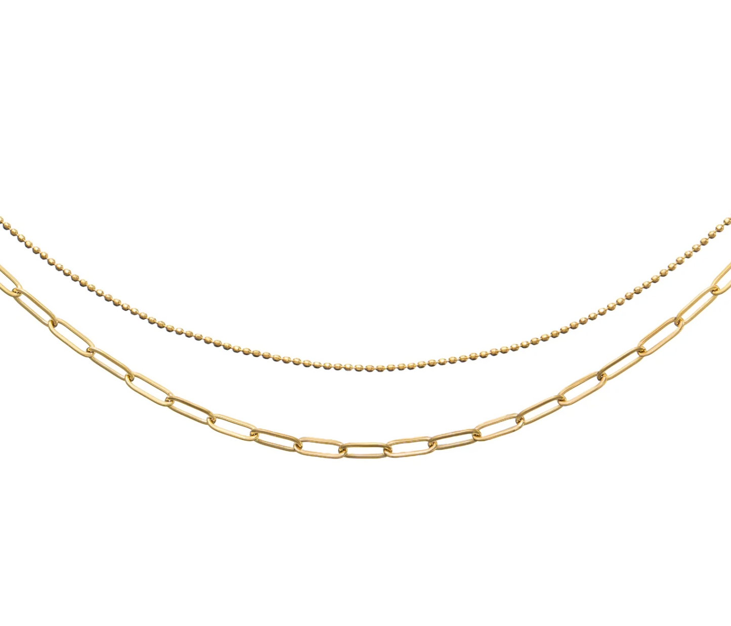 Paperclip Layered Choker
