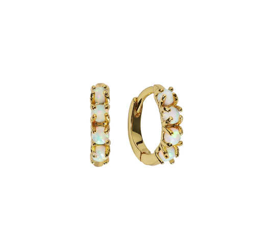 Opal Gold Huggies